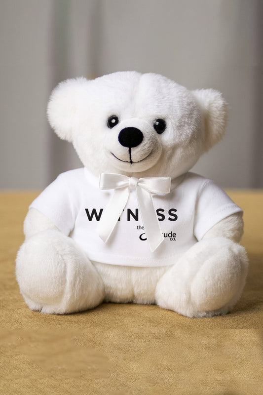 “Witness Bear” – The Faithful White Teddy